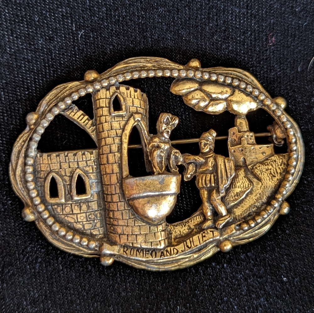 Vintage Romeo and Juliet Brooch